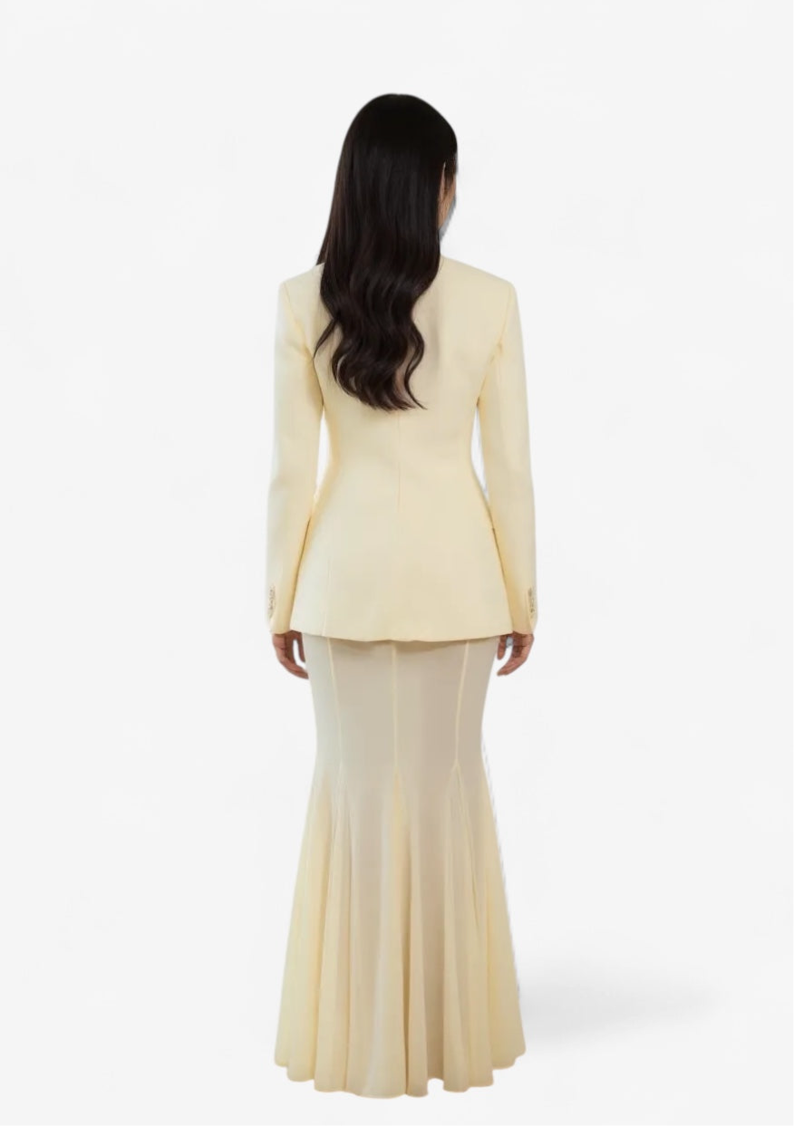 Effortlessly Chic Blazer Skirt Set