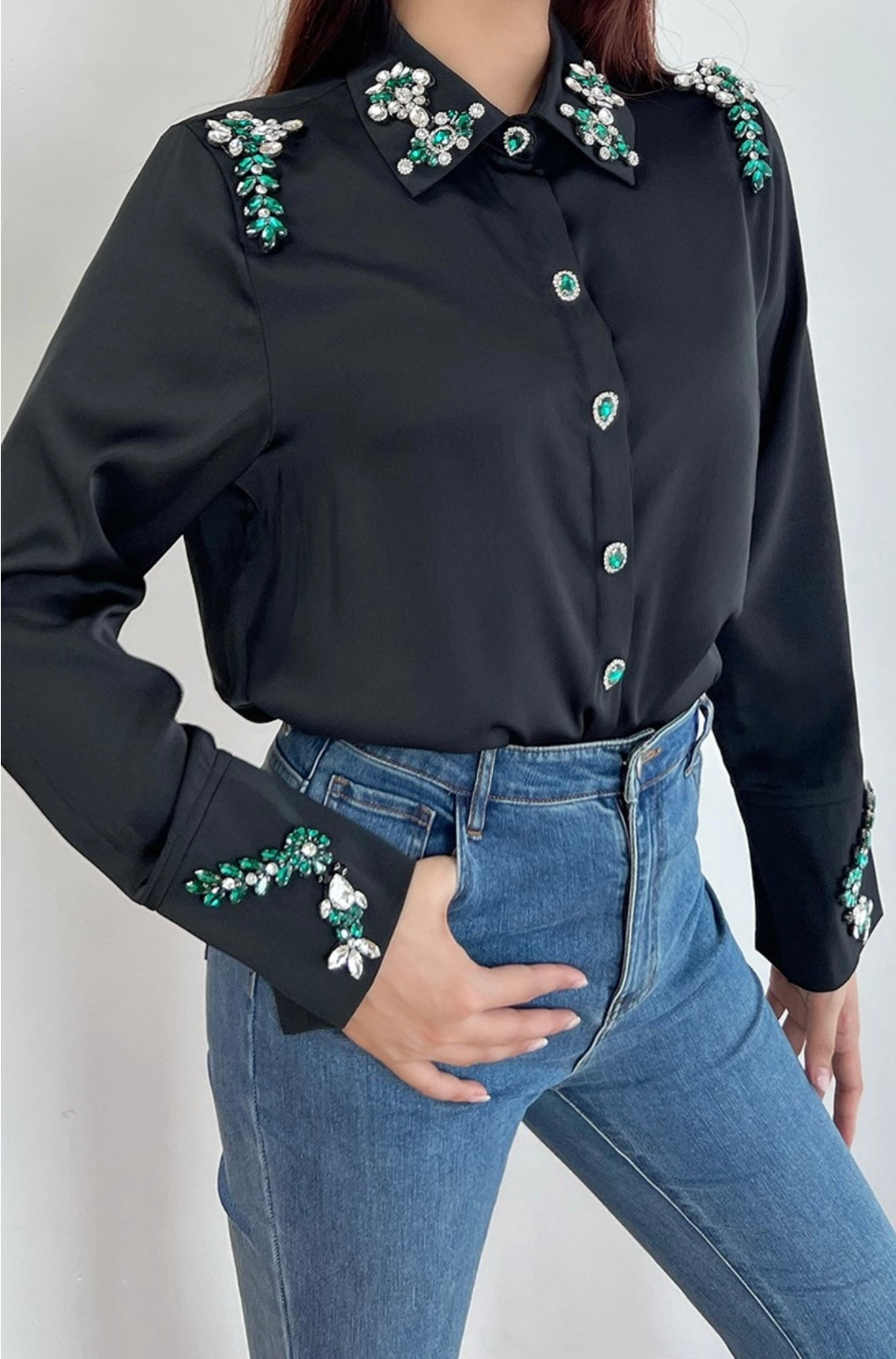 Emerald Touch Blouse