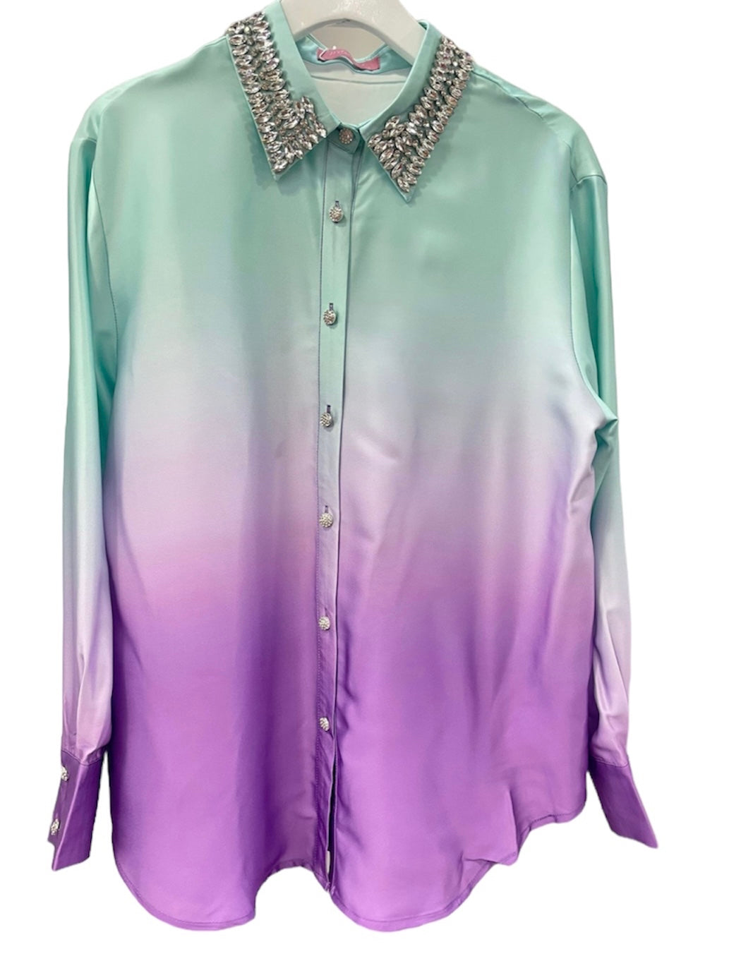 Aqua Statement Blouse