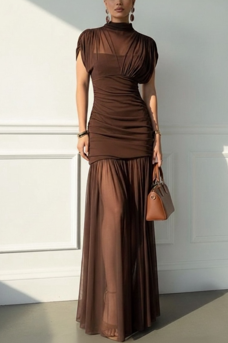 Sheer Elegance Maxi Dress
