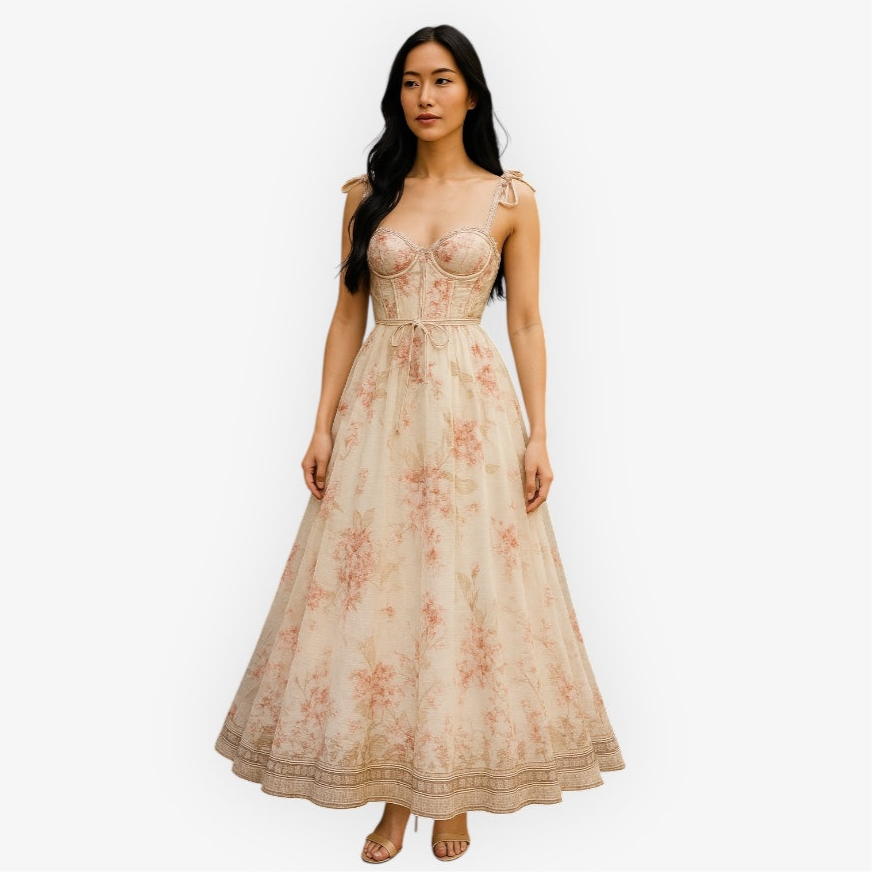Romantic Sunset Midi Dress