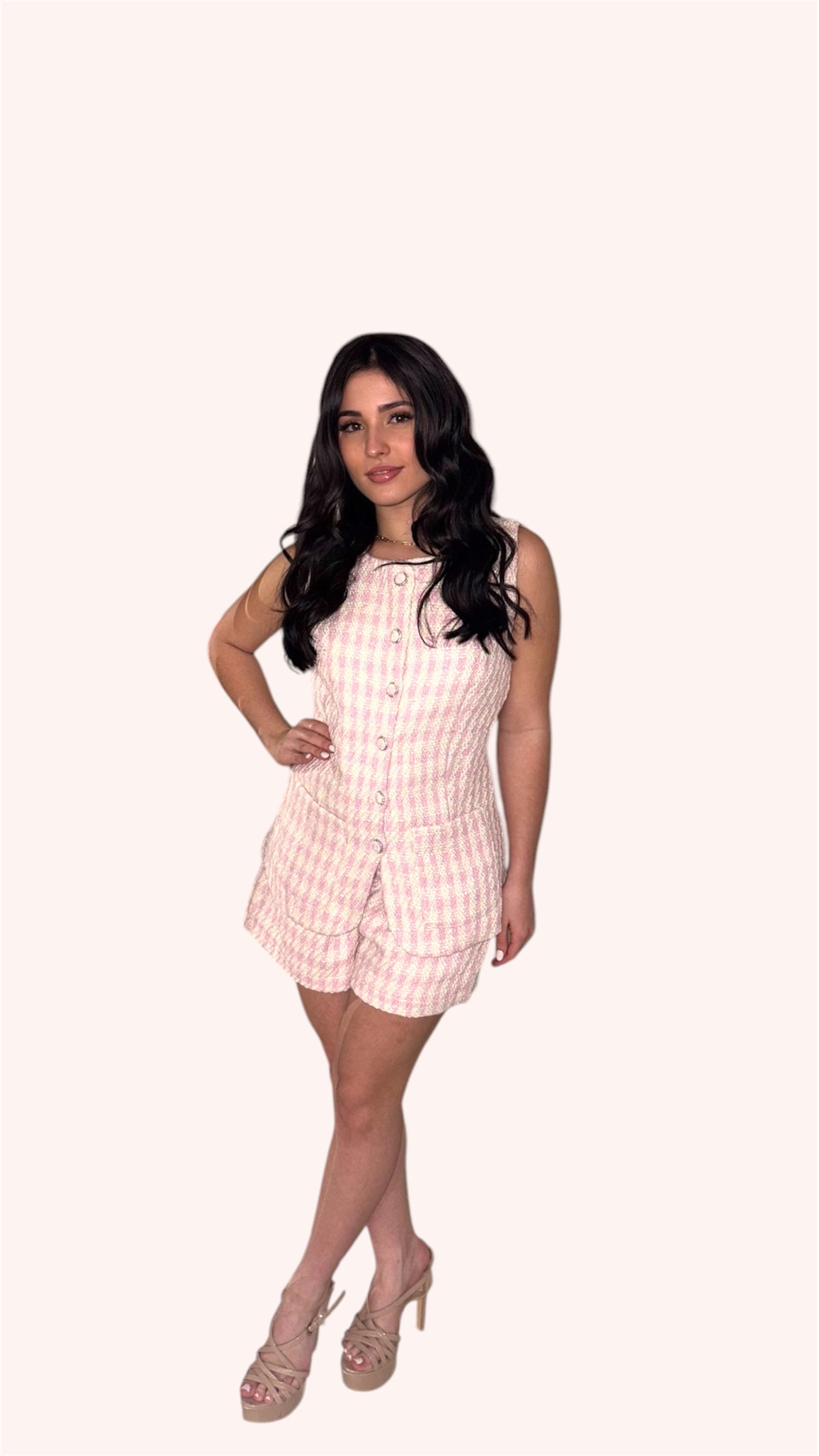 Pink Mademoiselle Short Set