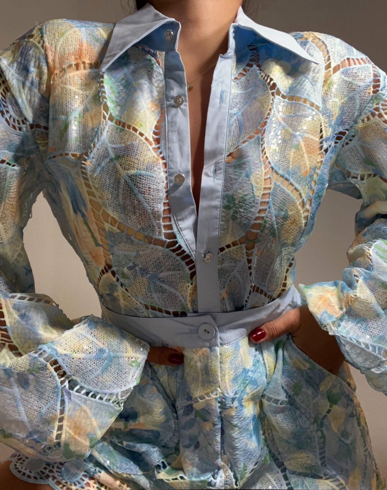 Floral Charm Short Set