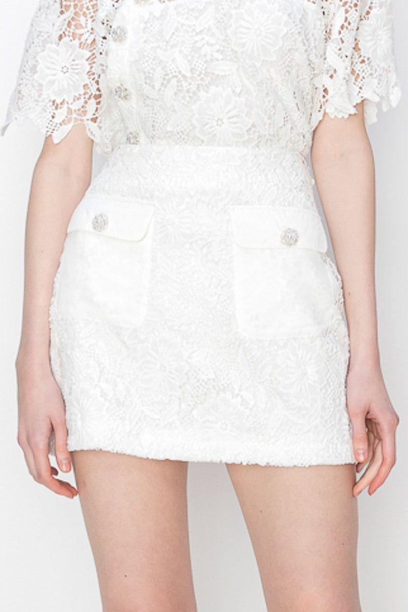 Lady in Lace Skirt