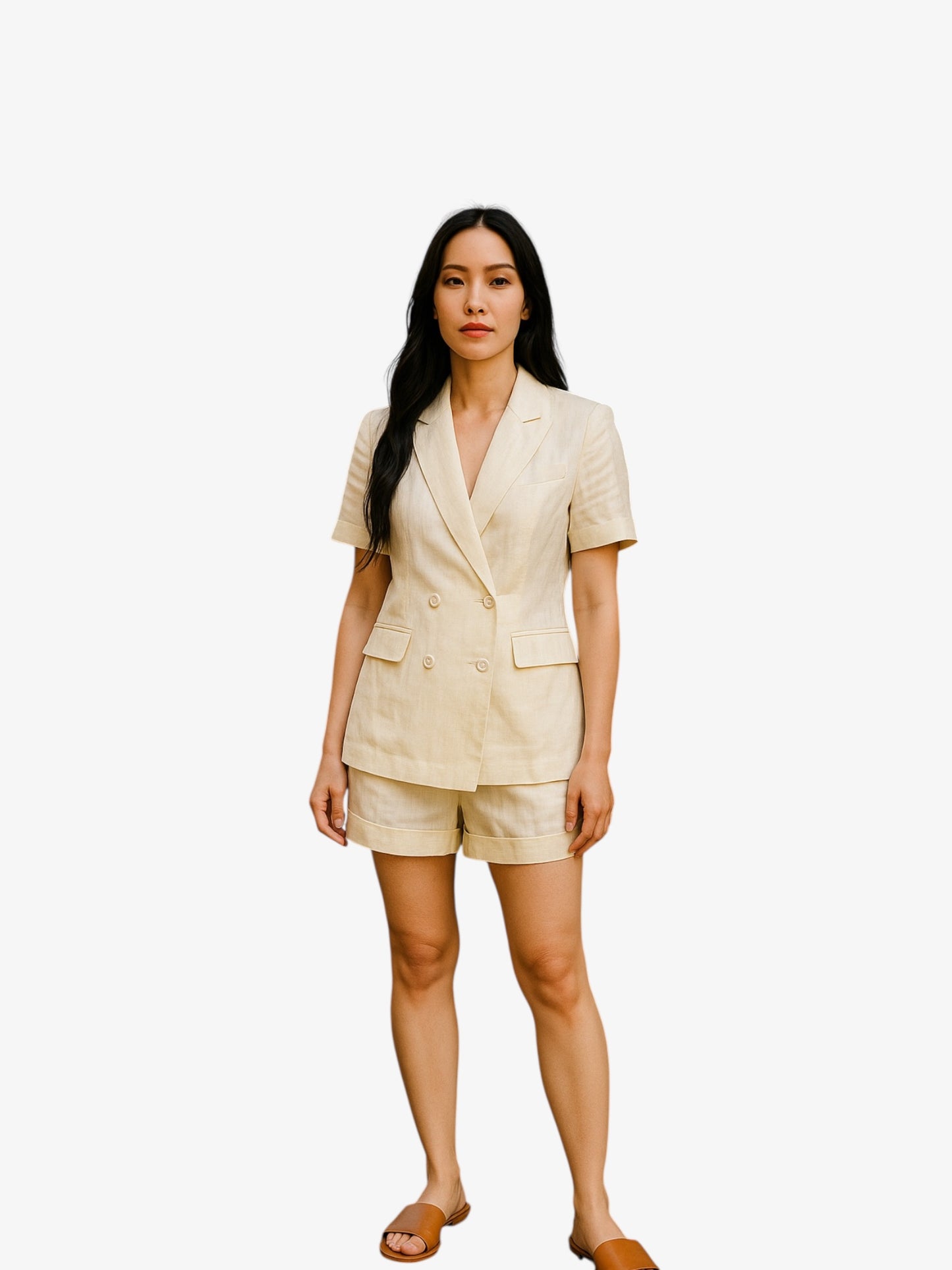 Linen Sophistication Short Set
