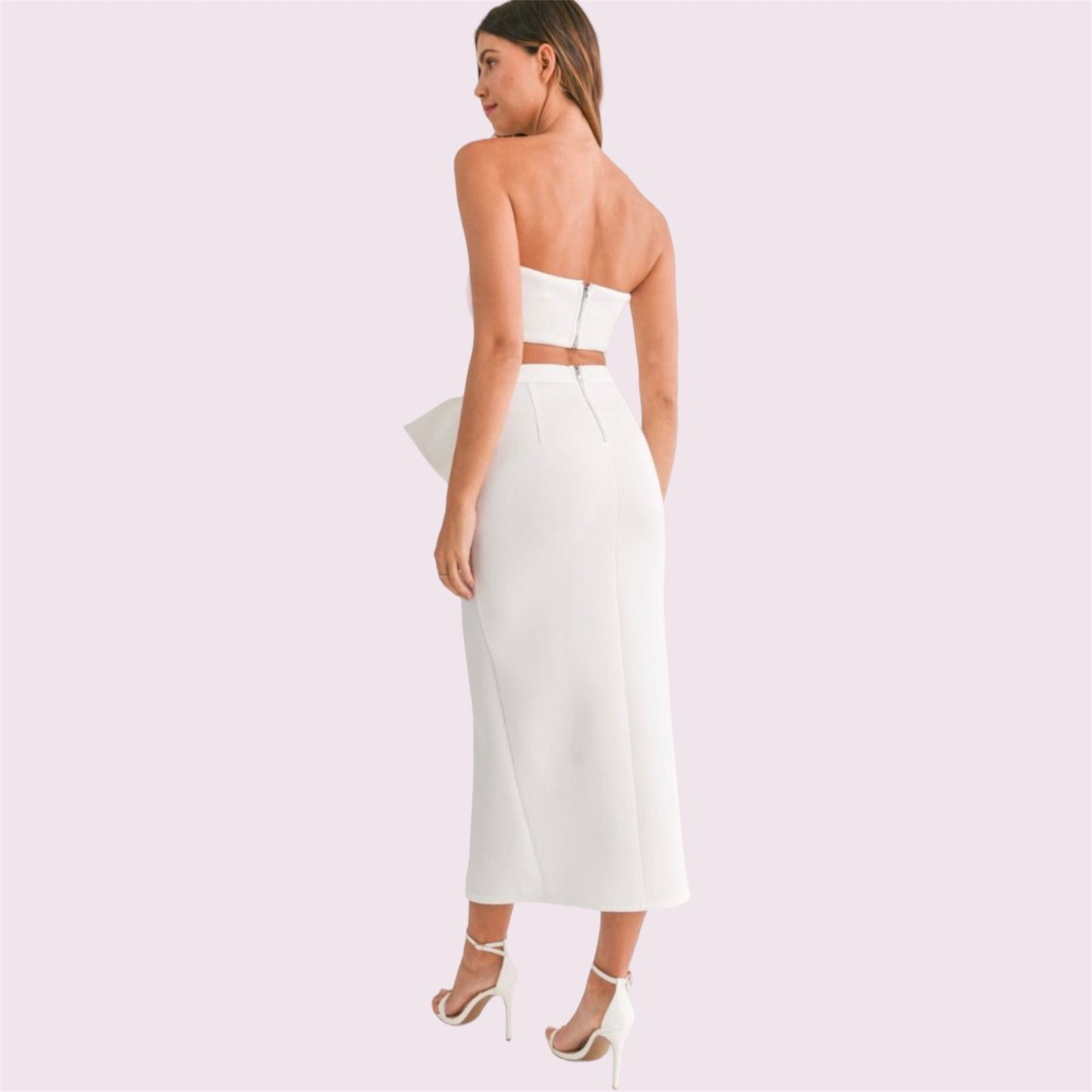 Bow Elegance Skirt Set