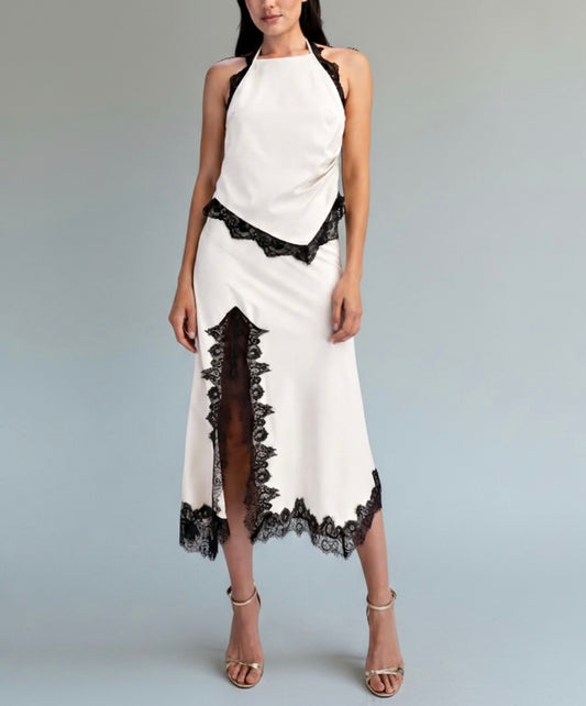 Midnight Muse Lace Midi Set