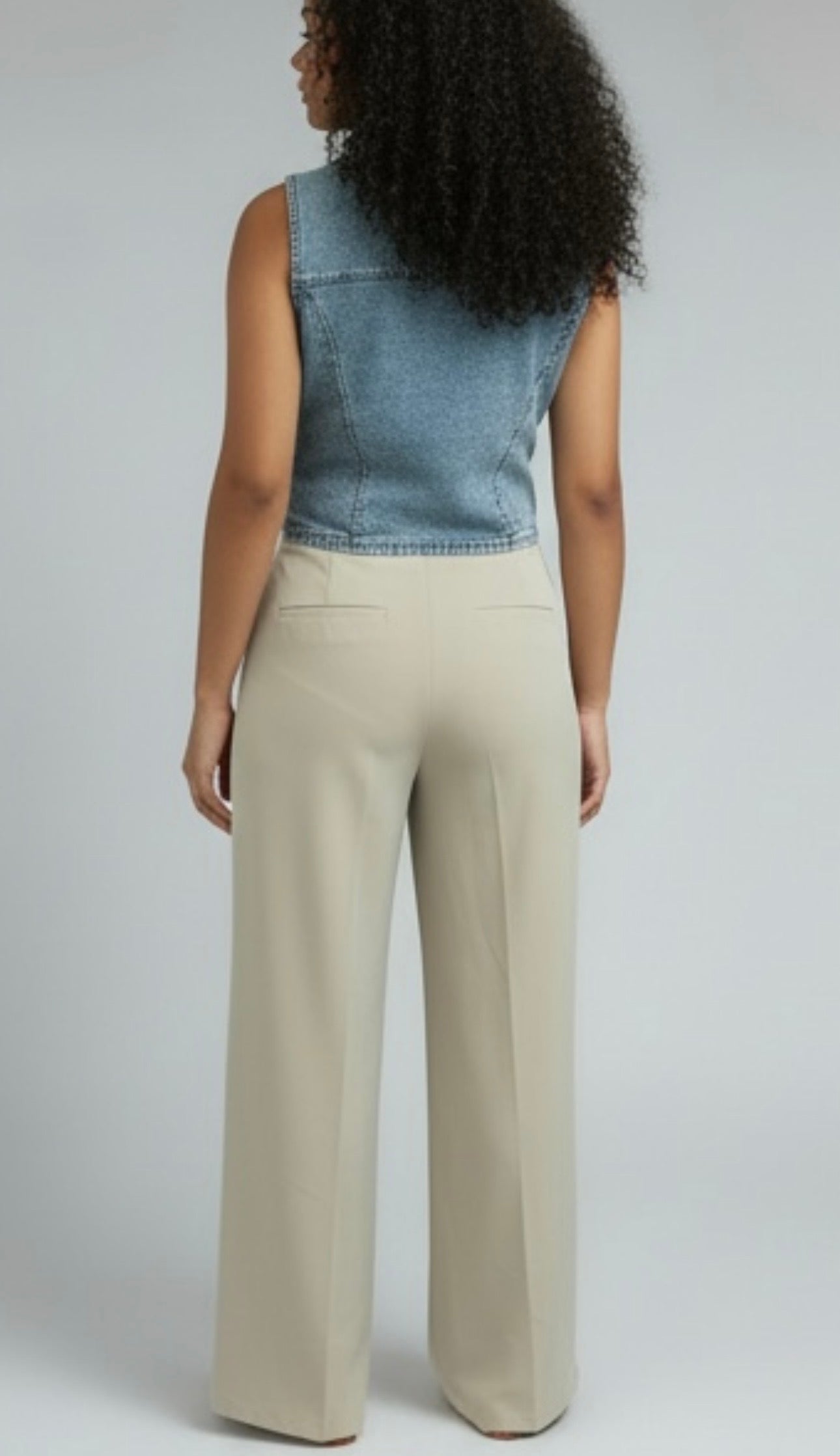 High-waisted Silhouette Pants