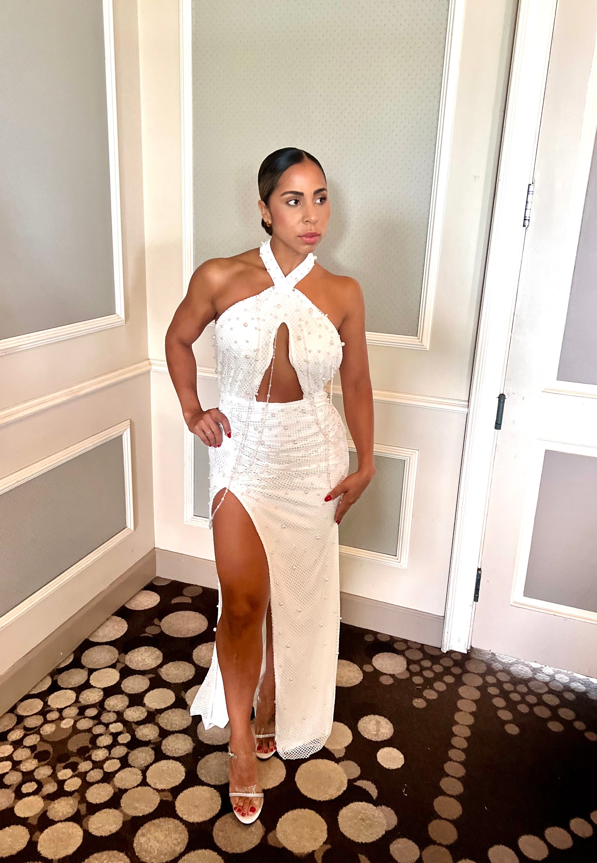 on the runway maxi dress Runway romance in full bloom Two breathtaking PatBO moments the Peony Asymmetrical Maxi Dress (Runway) and the Peony Butterfly Maxi Dress celebrating feminine draping, intricate embellishment, and cascading florals