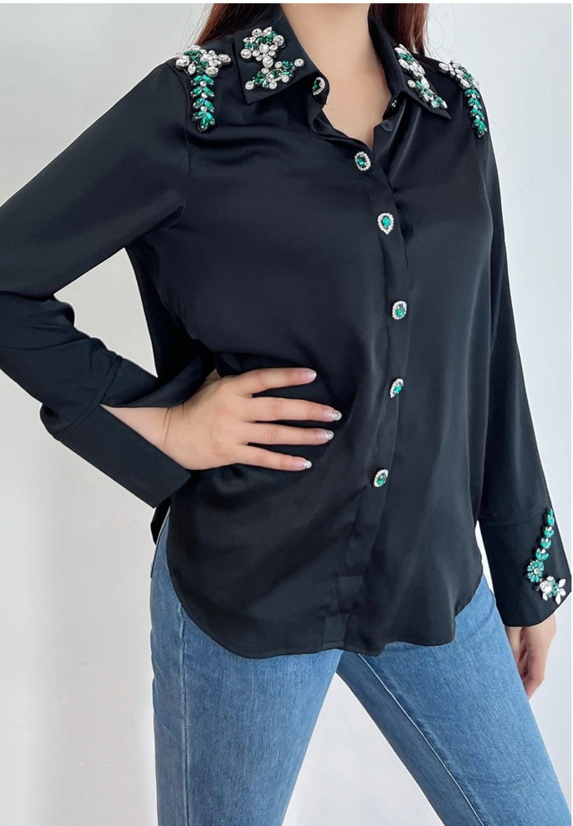 Emerald Touch Blouse