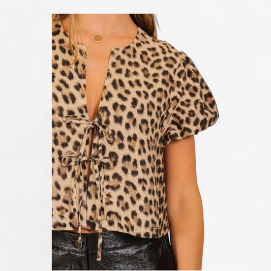 Edgy Leopard Blouse