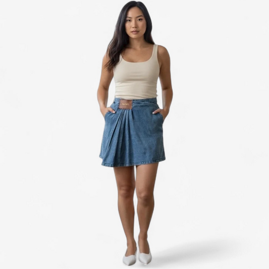 Deluxe Denim Mini Skirt