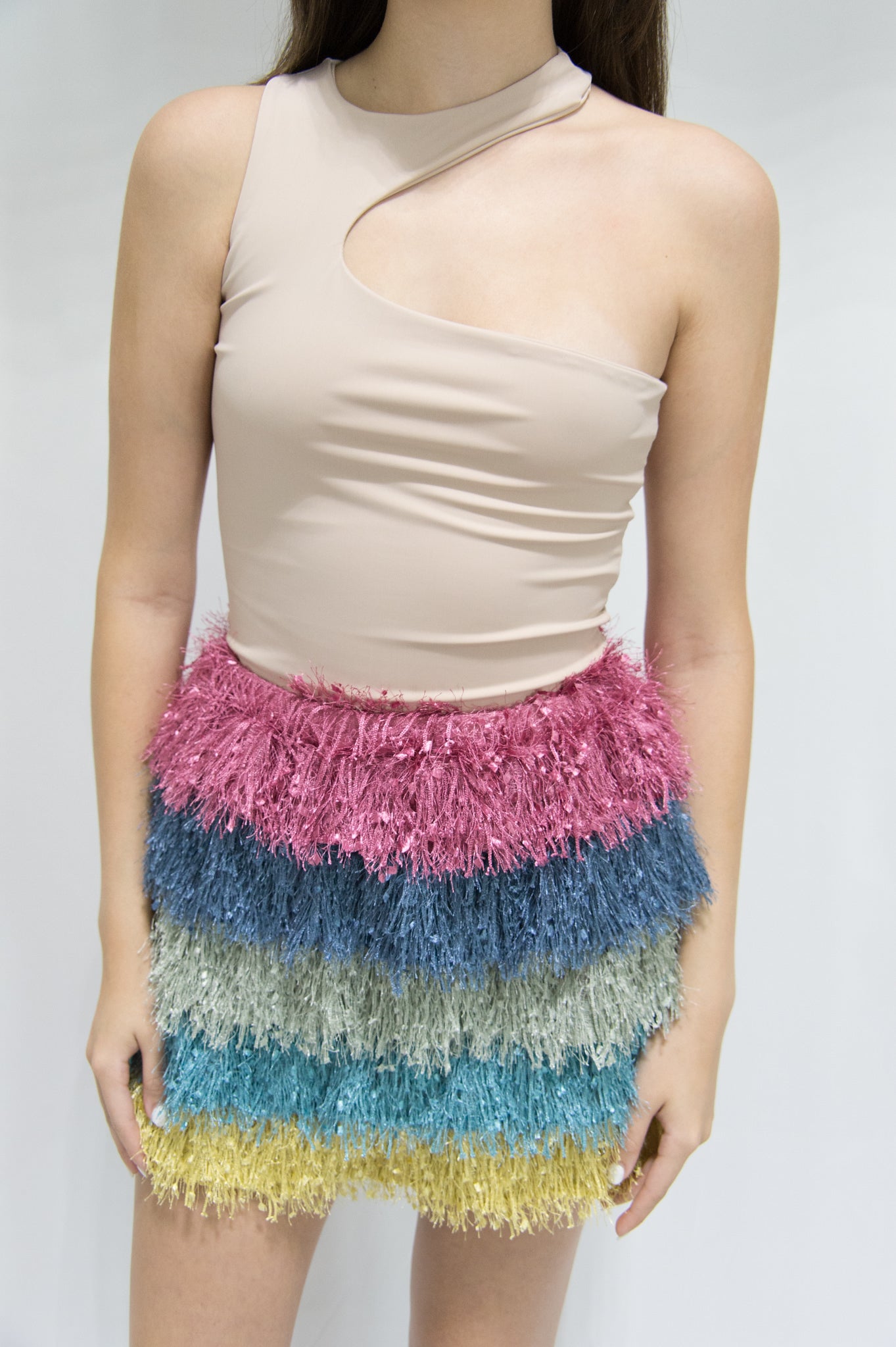 Party Multicolor Mini Skirt